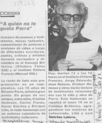 "A quién no le gusta Parra"