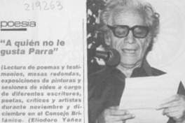 "A quién no le gusta Parra"