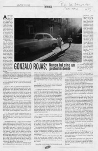 Nunca fui sino un protodisidente (entrevista)