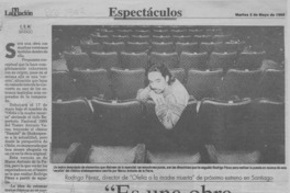 "Es una obra fracturada"  [artículo] C. G. M.