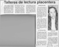 Talleres de lectura placentera