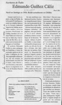 Edmundo Guíñez Cáliz  [artículo] C. R. I.
