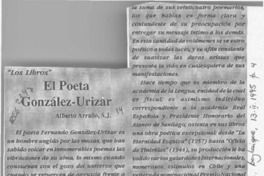 El poeta González-Urízar  [artículo] Alberto Arraño.