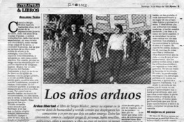 Los años arduos  [artículo] Guillermo Tejeda.