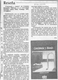 Reseña  [artículo] J. A.