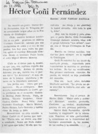 Héctor Goñi Fernández  [artículo] José Vargas Badilla.