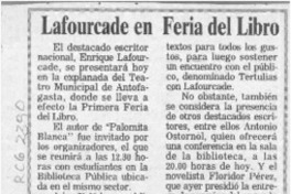 Lafourcade en Feria del Libro  [artículo].