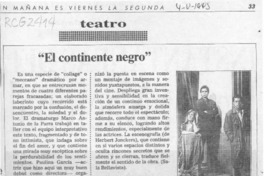El continente negro"  [artículo] Pedro Labra.