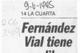 Fernández Vial tiene su libro  [artículo].