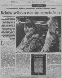 Relatos sellados con una mirada árabe  [artículo] Ximena Poo.