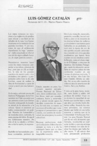 Luis Gómez Catalán  [artículo] Marino Pizarro Pizarro.