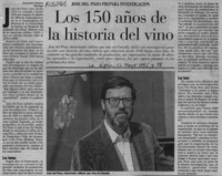 Los 150 años de la historia del vino  [artículo] Alejandro Jiménez.