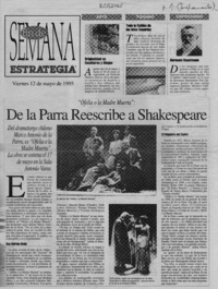 De la Parra reescribe a Shakespeare  [artículo].