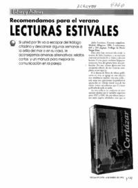 Lecturas estivales  [artículo] M. A.