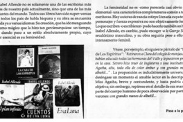 Isabel Allende, un canto a la femineidad