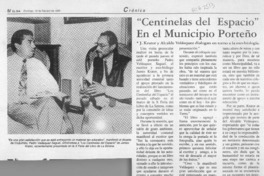 "Centinelas del espacio" en el municipio porteño  [artículo].