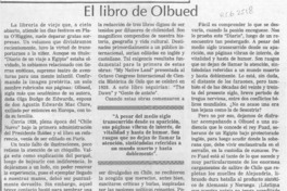 El libro de Olbued  [artículo] Tomás Eastman M.