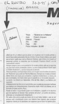 Boleros en La Habana  [artículo].