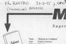 Boleros en La Habana  [artículo].