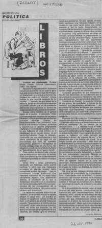 Crónica del adelantado  [artículo] Fernando Quilodrán.