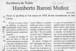 Humberto Baroni Muñoz  [artículo] C. R. I.