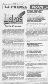 Stella Corvalán  [artículo] Matías Rafide B.