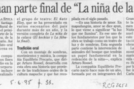 Estrenan parte final de "La niña de la calaca"  [artículo].