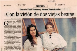 Con la visión de dos viejas beatas