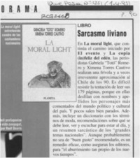 Sarcasmo liviano  [artículo].