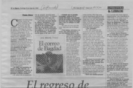 El regreso de José Miguel Varas  [artículo] Faride Zerán.