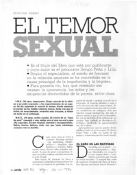 "El temor sexual"
