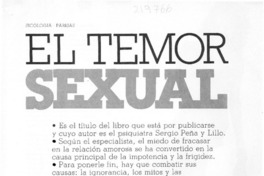 "El temor sexual"