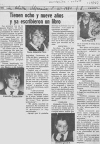 Tienen ocho y nueve años y ya escribieron un libro