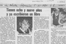Tienen ocho y nueve años y ya escribieron un libro