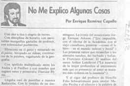 No me explico algunas cosas