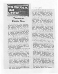 Yo conozco a Floridor Pérez