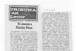 Yo conozco a Floridor Pérez