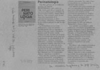 "Perinatología"
