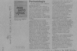 "Perinatología"
