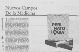 Nuevos campos de la medicina