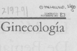 Ginecología