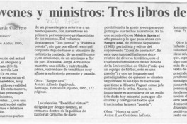 De jóvenes y ministros, tres libros de cuentos [artículo] Eduardo Guerrero del Río.