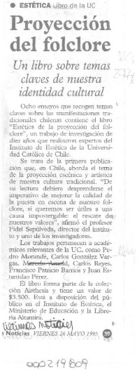 Proyección del folclore