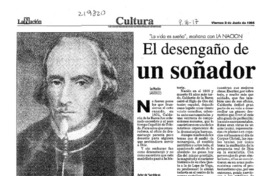 El Desengaño de un soñador  [artículo].