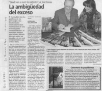 La ambigüedad del exceso  [artículo] Lina Meruane.