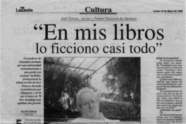 "En mis libros lo ficciono casi todo"  [artículo] Ana María Sanhueza.