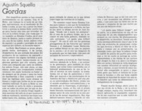 Gordas  [artículo] Agustín Squella.