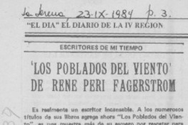 "Los poblados del viento" de René Peri Fagerstrom