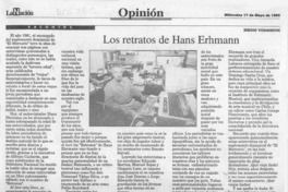 Los retratos de Hans Ehrmann  [artículo] Sergio Vodanovic.