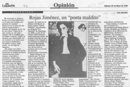 Rojas Jiménez, un "poeta maldito"